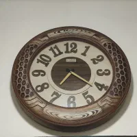 دو عدد ساعت دیواری تمام چوب