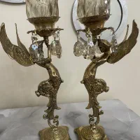 شمعدان برنزی طرح فرشته