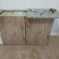 ظرفشویی به همراه سینک و آب چکان و یک کابینت دو در|مصالح و تجهیزات ساختمان|گلستان (تهران), |دیوار
