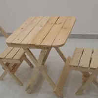 میز و صندلی چوبی