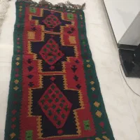 گلیم قدیمی به همراه دار قالی