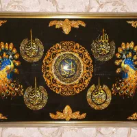 تابلو رزین و چوبی نور دار|تابلو، نقاشی، عکس|گلبهار, شهر جدید گلبهار|دیوار