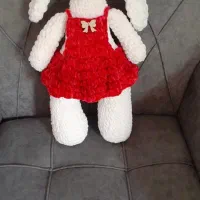 عروسک دست بافت با کاموا مخمل