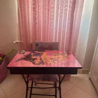 میز صندلی پرده