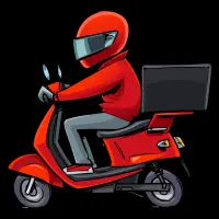 استخدام پیک موتوری برای فست فود