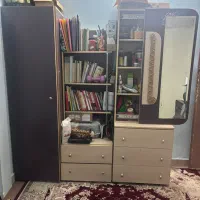 ست سه تیکه(کمدلباس، کتابخانه و دراور) و یک دراور