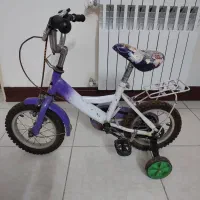 دوچرخه بچه گانه سایز ۱۰ دارای ترکبند و بوق زنگی
