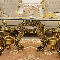 ست کامل مبلمان ۹نفره/میز ناهارخوری ۸نفره/ویترین|مبلمان خانگی و میز عسلی|تهران, سازمان برنامه جنوبی|دیوار