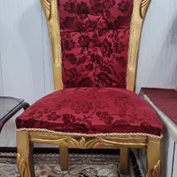 صندلی میزبان زرشکی طلایی
