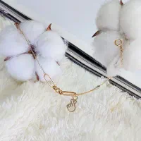 دستبند طلا طرح لایک