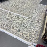 فرش دستباف (بساک)جفت ۹ متری نایین ۹ لا|فرش|مشکیندشت, |دیوار