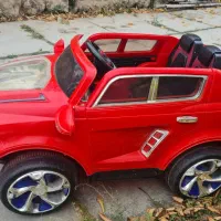 ماشین شارژی قرمز مدل سانتافه|اسباببازی بچه|نیر (اردبیل), |دیوار