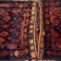 فرش خورجین شتر دستباف فرش پشتی دستباف