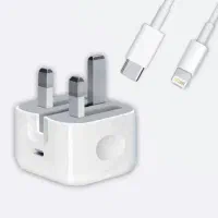 شارژر اصلی آیفون ۲۰ وات و کابل اورجینال