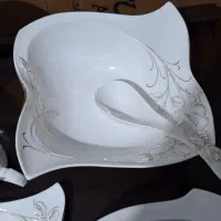 سرویس چینی ۱۲پارچه گل برجسته ایتالیا یی|ظروف سرو و پذیرایی|بندر انزلی, کوی بهار|دیوار