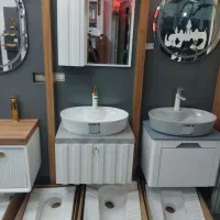 کابین روشویی طرح چوب