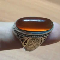انگشتر عقیق سفارشی ساز قلمزنی نقره استرلینگ معاوضه