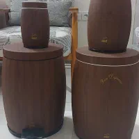 بانکه و سطل آشغال بهاز طرح چوب