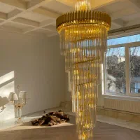 لوستر دوبلکس و بلند ارتفاع دو متر و 3 متر vs light|لوستر و چراغ آویز|تهران, منیریه|دیوار