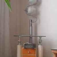 میز تلفن به همراه چراغ خواب