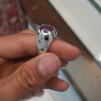انگشتر نقره یاقوت