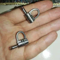 قفل مینیاتوری فولادی آنتیک کلکسیونی زیبا کمیاب نو