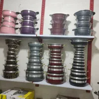 سرویس قابلمه چدن و گرانیتی ۱۴ پارچه و ۱۰ پارچه