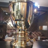 سماورنفتی برنجی علاالدین قدیمی طلایی نو