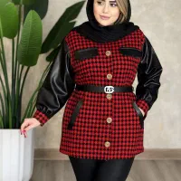 مانتو. آستین چرم 38تا 46