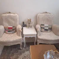 مبل کلاسیک استیل ۷نفره ومیز ناهار خوری|مبلمان خانگی و میز عسلی|تهران, علم و صنعت|دیوار