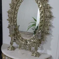 آینه وشمعدان وکنسول برنز