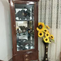 بوفه و وسایل داخلش وگلدان|بوفه، ویترین، کنسول|بیرجند, |دیوار