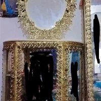 ست  ساعت  ،بوفعه ، آینه کنسول، میز تلویزیون برنجی|بوفه، ویترین، کنسول|زاهدان, |دیوار
