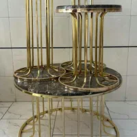 میز عسلی جلومبلی پذیرایی فورتیک فلزی ستونی دایره|مبلمان خانگی و میز عسلی|آفتاب, |دیوار