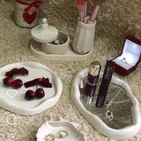 ست جا جواهری و جا لوازم آرایشی