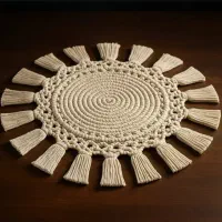 رومیزی مکرومه