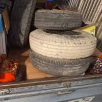 چهار حلقه لاستیک و تیوب مزدا