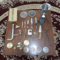 جا دستمال کاغذی فلزی  با روکش برنزی