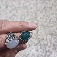 دوعدد انگشتر نقره عقیق  هریک۱۵۰۰تومان|جواهرات|لردگان, |دیوار