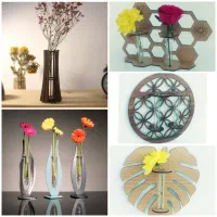 عمده گل جا گلجا چوبی قلمه گل گلدان شیشه قلمه پتوس