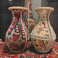تولیدی فقط با فرش دستبافت،گلدان با فرش دستبافت|فرش|کرج, عظیمیه|دیوار