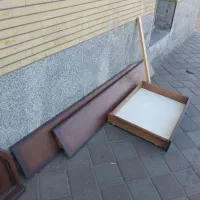 1عدد تختخواب 1نفره باتُشک طبی|مبلمان خانگی و میز عسلی|تبریز, |دیوار