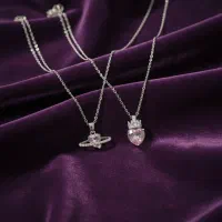 گردنبند نگین سوارسکی