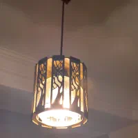 ۴ عدد لوستر چوبی نو بسیار شیک|لوستر و چراغ آویز|گرگان, |دیوار