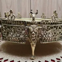 منقل تمام برنج طرح شیر|کلکسیون اشیاء عتیقه|اصفهان, نقش جهان|دیوار