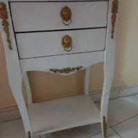 میز تلفن چوبی