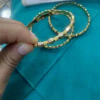 سه عدد النگو اماراتی ۱۸ عیار سایز ۲ نو