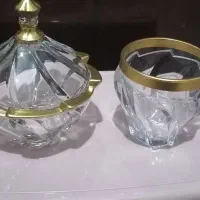 فنجان چای وقندان دورطلایی آک هستش