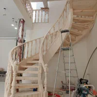 پله گرد چوبی نرده پارمیس پله معلق، کاور پله دوبلکس|مصالح و تجهیزات ساختمان|مشهد, کشاورز|دیوار