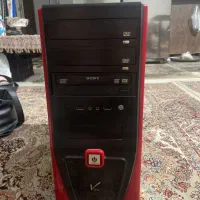 ست کامل کامپیوتر با مانیتور و میز - آماده استفاده
